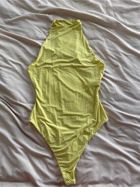 Naked Wardrobe High Neck Racer Bodysuit